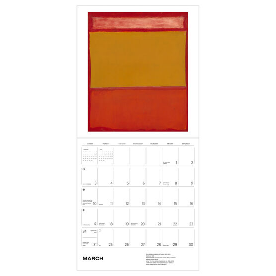 Mark Rothko 2024 wall calendar Calendars Tate Shop Tate